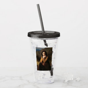 Femme Mignonne of Young Woman by Bouguereau  Acrylic Tumbler