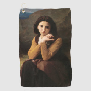 Femme Mignonne of Young Woman by Bouguereau Golf Towel