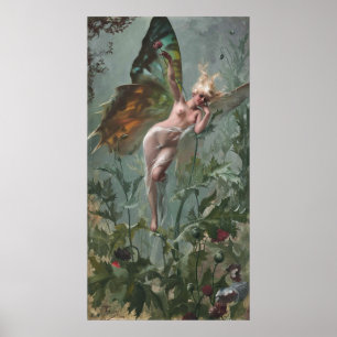 Femme Papillon, by Luis Ricardo Falero Poster