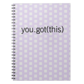 Femme techie encouragement notebook
