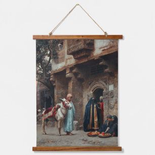 Femmes Arabes Devant Une Porte Hanging Tapestry