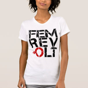 Femrevolt logo feminist t-shirt