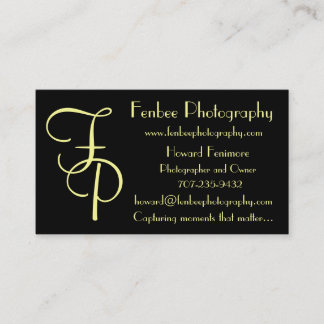 Fenbee-Classic Black Business Card