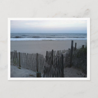 FENCE AND BEACH.jpg Postcard