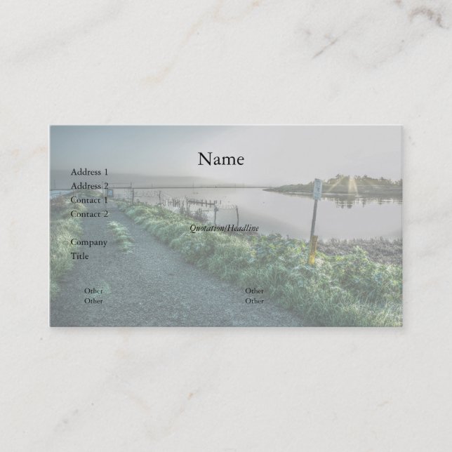 Fence and Slough Business Card (Front)