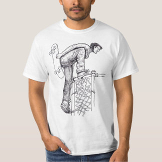Fence Climber Skateboarder T-Shirt