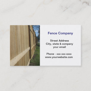 Fence Company Business Card