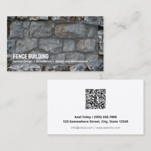 Fence Custom QR Business Card