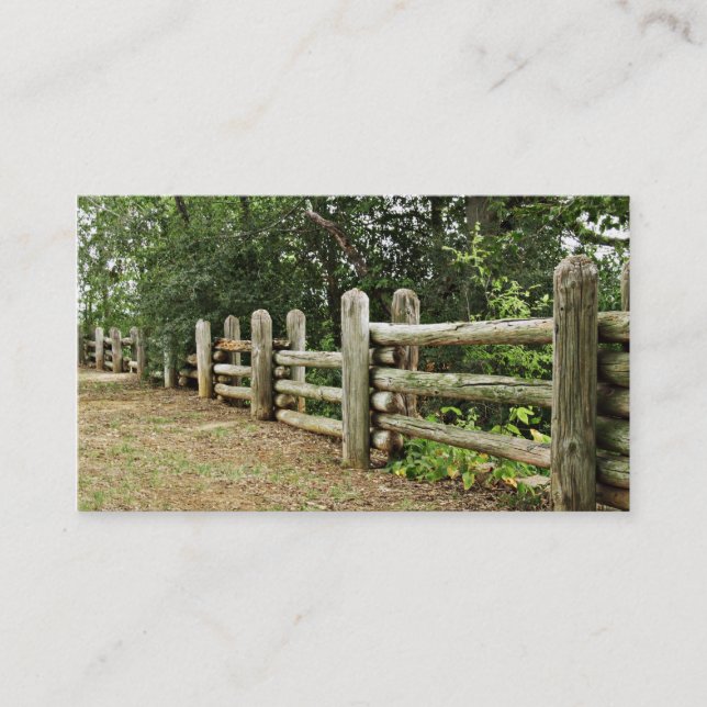 Fence line business card (Front)