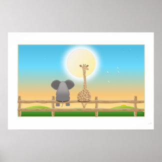 Fence with a view poster