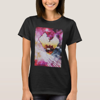 Fenced Love  Los Angeles Vaporwave Aesthetic Glitc T-Shirt