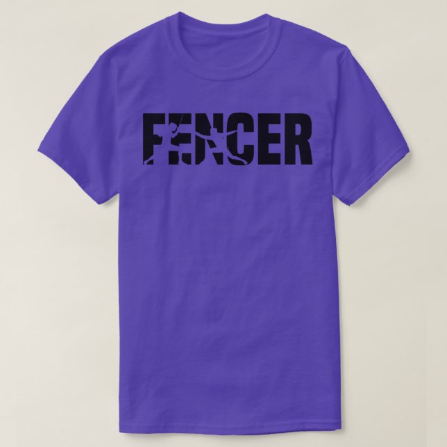 Fencer black T-Shirt (Design Front)