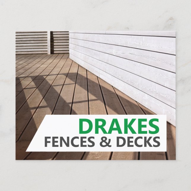 Fences and Deck Flyer Brochure Modern Professional (Front)