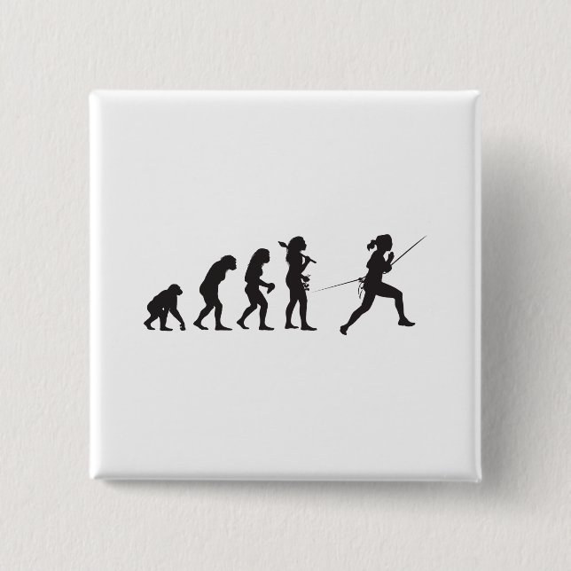 Fencing 15 Cm Square Badge (Front)