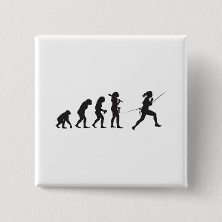 Fencing 15 Cm Square Badge