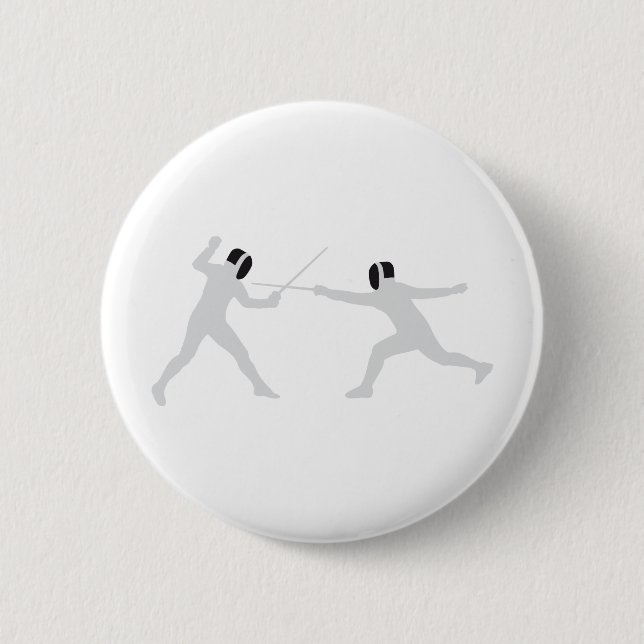 fencing 6 cm round badge (Front)