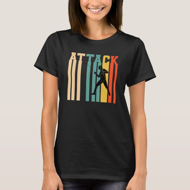 Fencing Attack T-Shirt (Front)