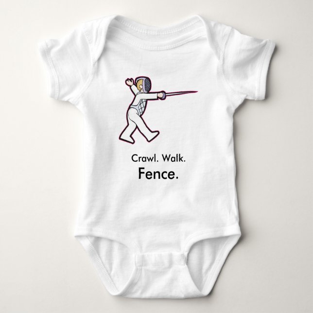 Fencing Baby Bodysuit (Front)