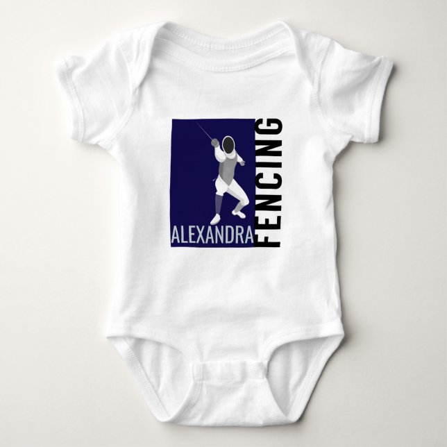 Fencing Baby Bodysuit (Front)