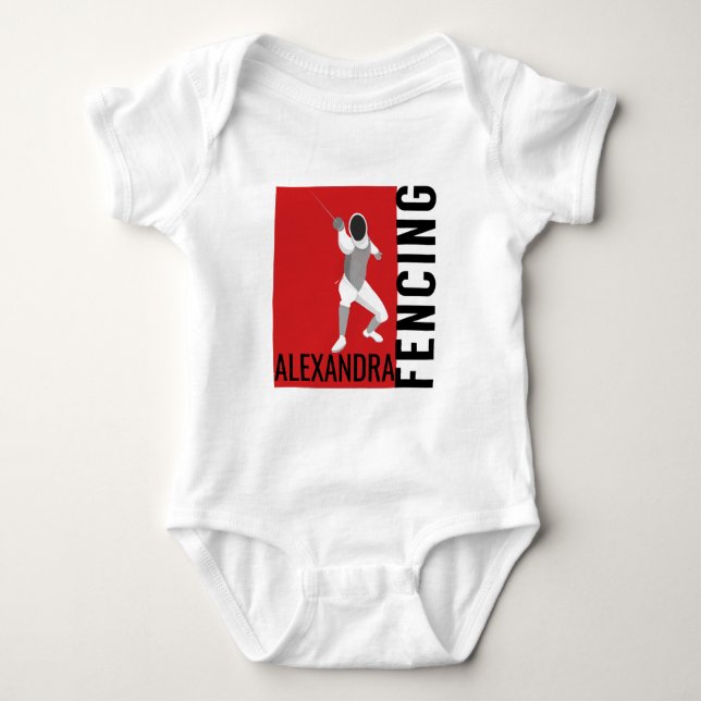 Fencing Baby Bodysuit (Front)