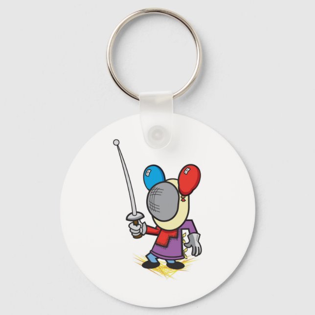 Fencing Booth keychain (Front)