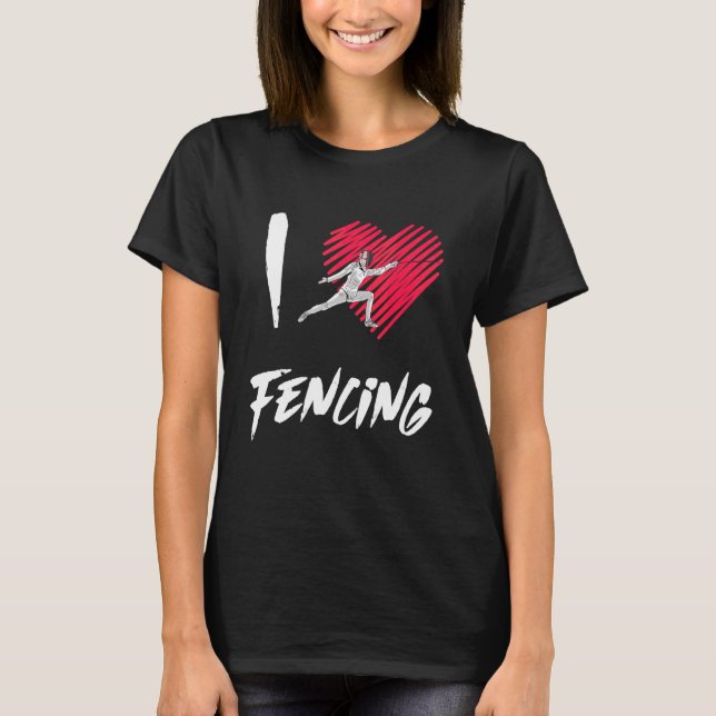 Fencing  Boys Kids Girls Coach Fence Rapier Dagger T-Shirt (Front)