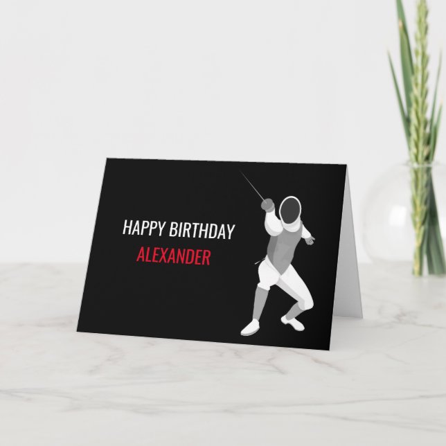 Fencing Card (Front)