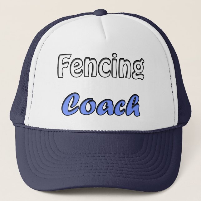 Fencing Coach Trucker Hat (Front)