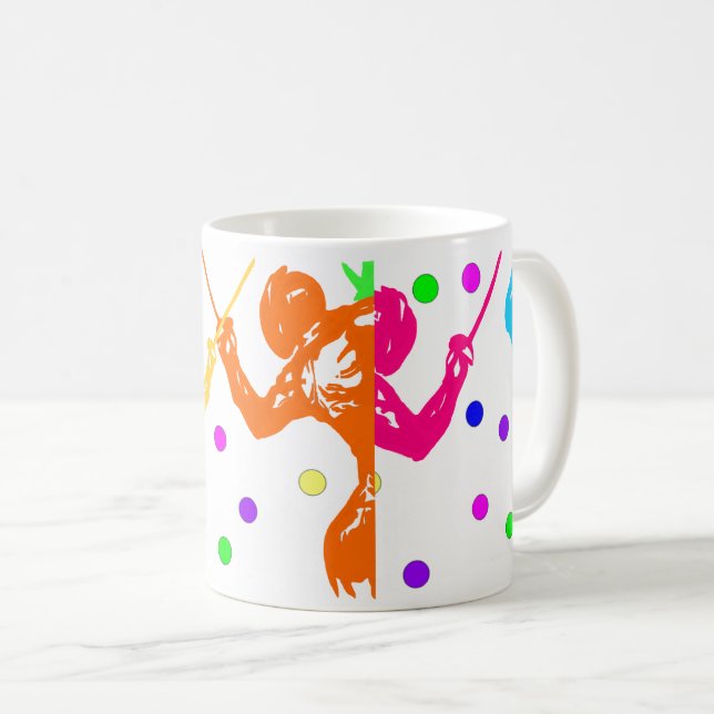 FENCING COFFEE MUG (Front Right)