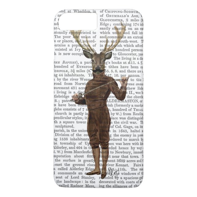 Fencing Deer Full Case-Mate iPhone Case (Back)