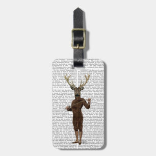 Fencing Deer Full Luggage Tag