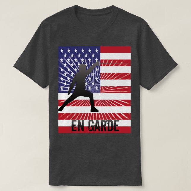 Fencing En Garde (2) T-Shirt (Design Front)
