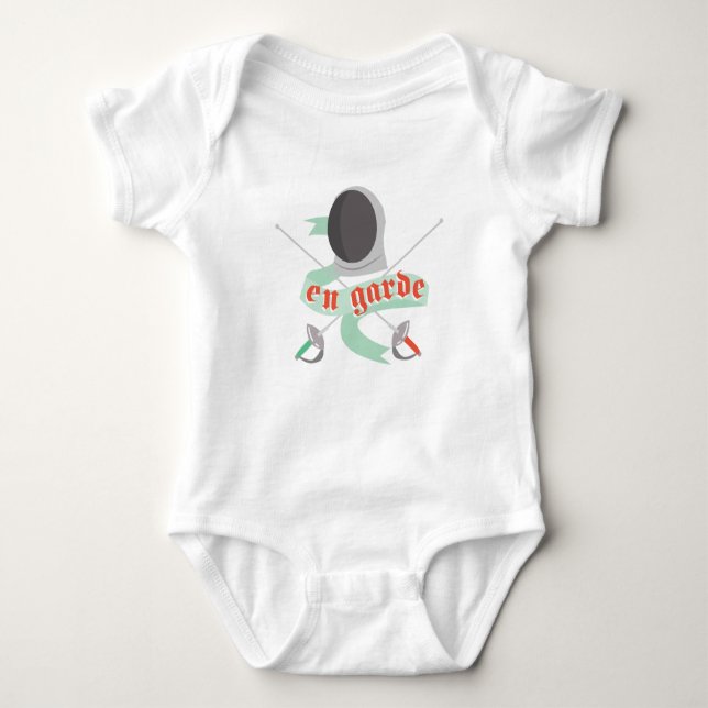 Fencing En Garde Baby Bodysuit (Front)