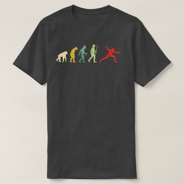 Fencing Evolution  T-Shirt (Design Front)
