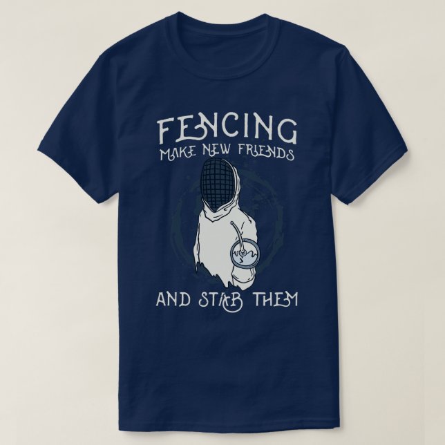 Fencing Fencer T-Shirt (Design Front)