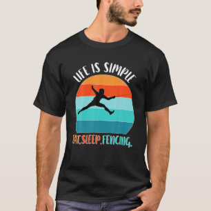 Fencing Fencing Martial Arts Sword Combat Fencing T-Shirt