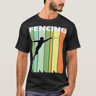 Fencing Fencing Retro Art T-Shirt