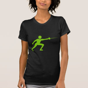 Fencing Figure - Martian Green T-Shirt