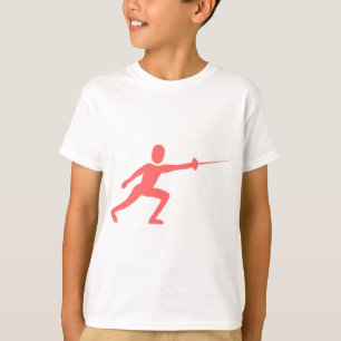 Fencing Figure - Tropical Pink T-Shirt