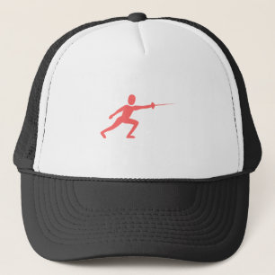 Fencing Figure - Tropical Pink Trucker Hat