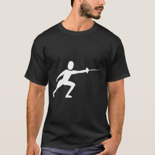 Fencing Figure - White T-Shirt
