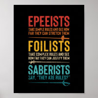 Fencing funny epee foil sabre epee fighter