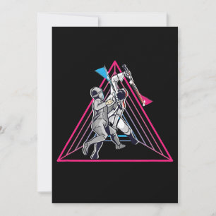 Fencing Game gamer fencer sport 90s fencing Holiday Card
