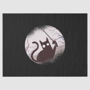 Fencing Game gamer fencer sport fencing Cat Tissue Paper