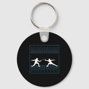 Fencing Game gamer fencer sport fencing Key Ring