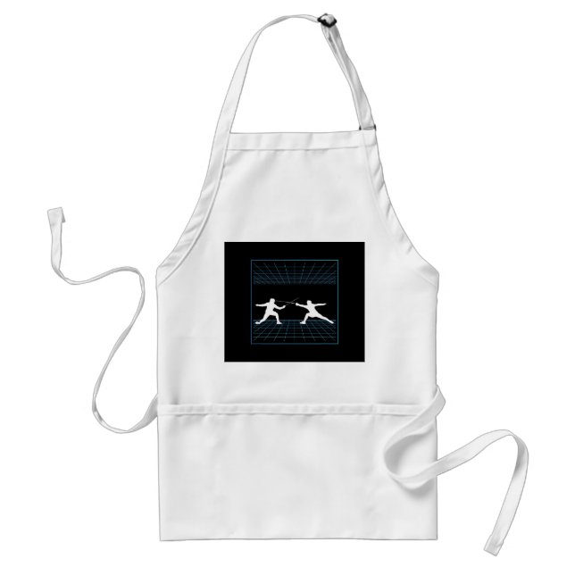 Fencing Game gamer fencer sport fencing Standard Apron (Front)