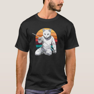 Fencing Game Gamer Fencer Sport Vintage Fencing Ca T-Shirt