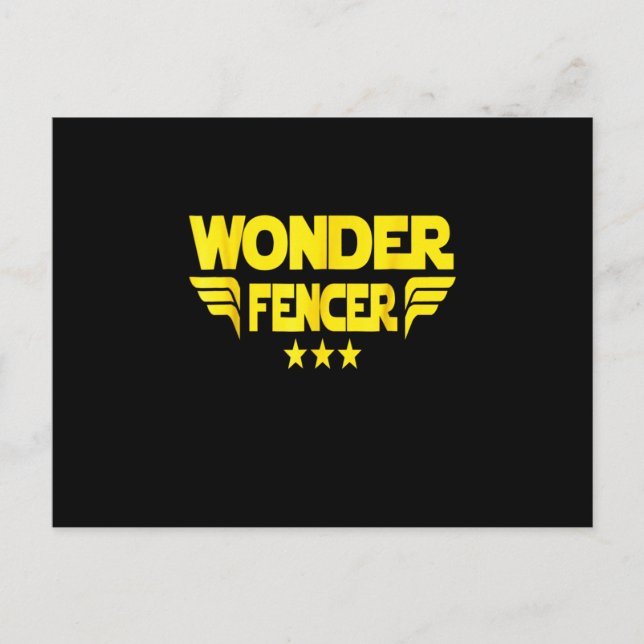 Fencing Gift | I Always Win All Match Announcement Postcard (Front)