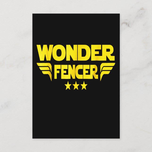 Fencing Gift | I Always Win All Match Enclosure Card (Front)