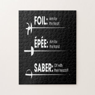 Fencing Gift   I Always Win All Match Jigsaw Puzzle